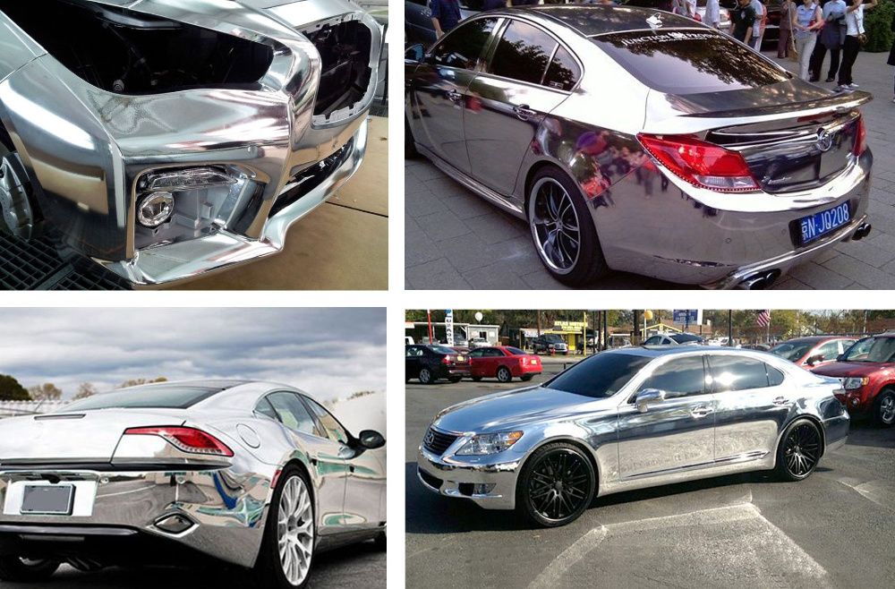 Авто пленка CARLIKE зеркальная хром глянцевая декоративная