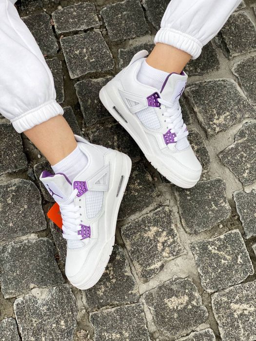Sneakersy buty Nike Air Jordan 4 purple metal