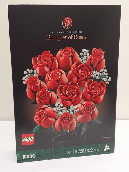 Kwiaty bukiet róz klocki LEGO ICONS 10328 bouquet of roses nowe
