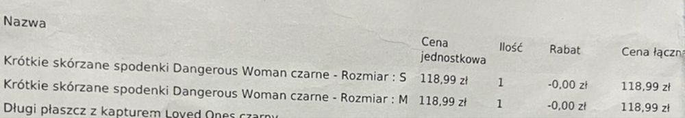 skórzane czarne krótkie spodenki