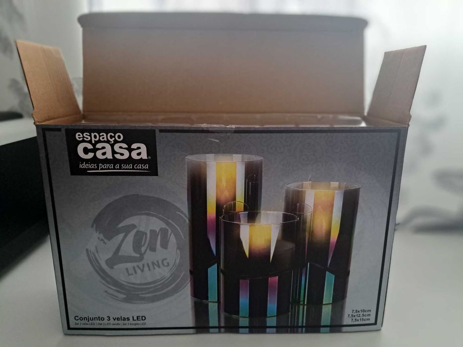 Conjunto 3 velas LED