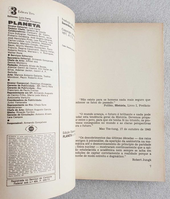 Antigo Livro ~ "EM BUSCA dos EXTRATERRESTRES" ~ Ed. Planeta 1971 RARO