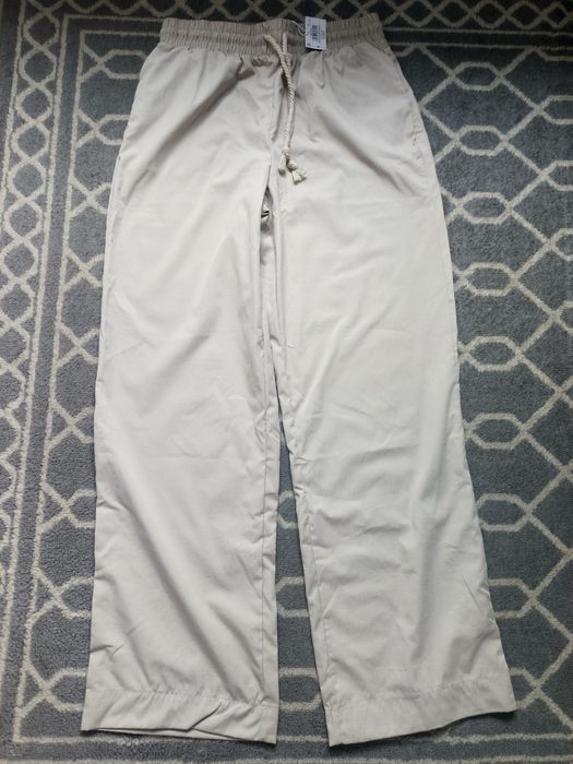 Szerokie spodnie wide leg dzwony rozm M