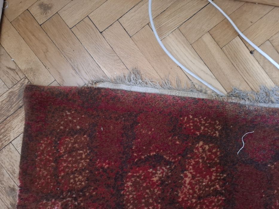 Dywan 100 % wełna vintage z PRL, 2,90 x 1,90 m