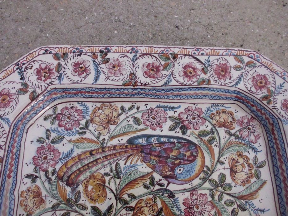 Travessa muito antiga louça Coimbra assinada