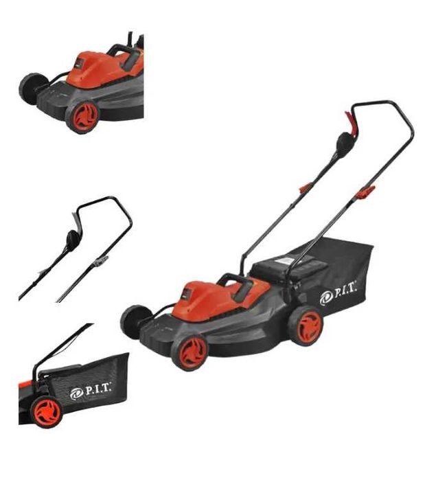 Садова електрична газонокосарка P.I.T. 1200 Вт / 32 см  27–52 мм 30 л