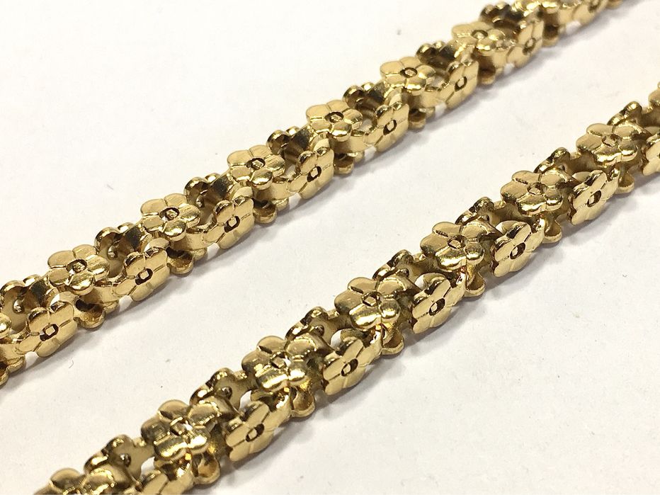 CARTIER złoty męski łańcuszek wybita próba 585 pozłacany ogniowo