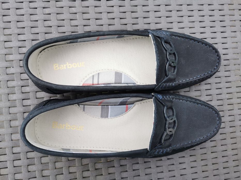 Barbour moccasin mokasyny skórzane damskie 38 Nowe