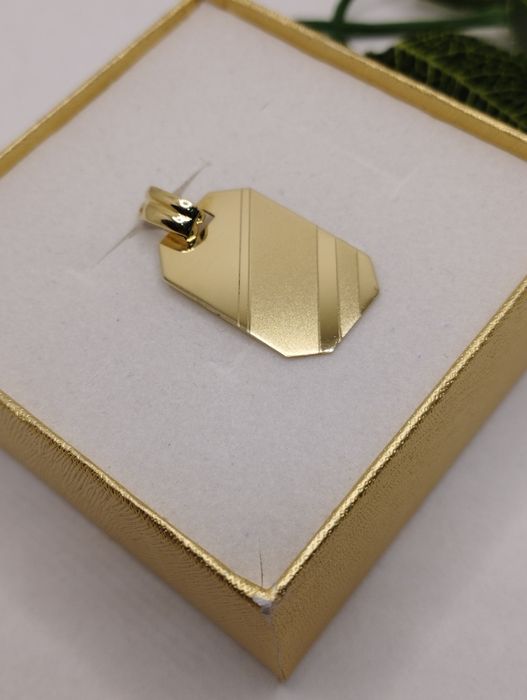 Złota zawieszka pod grawer, złoto 585