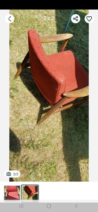 Fotel kedziorek czerwony