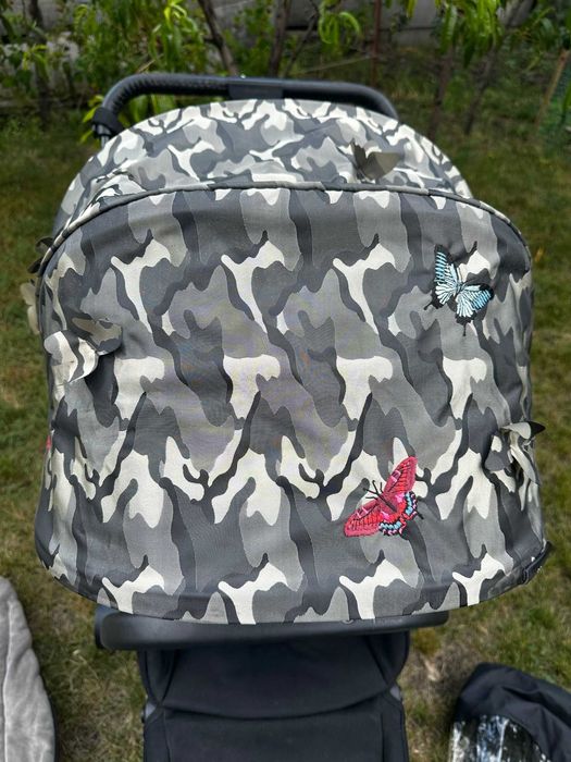 Коляска прогулянкова cybex priam  Platinum, дощовик, зимовий конверт