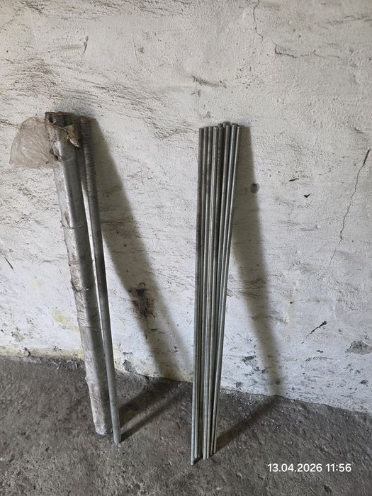 Шпилька резьбовая оцинкованная М24 и М10 длина 1 метр