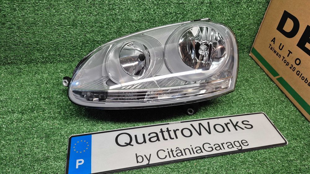 VW Golf V-10.03-07.09- ÓTICA/FAROL FRENTE ESQUERDA NOVA DEPO EMBALADA