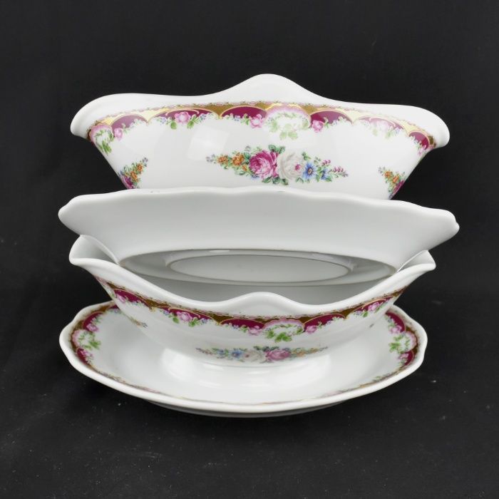 Par de molheiras Porcelana Alemã estilo Limoges