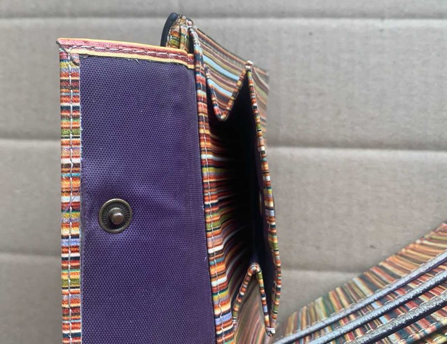 Брендовый итальянский кожаный кошелек Paul Smith