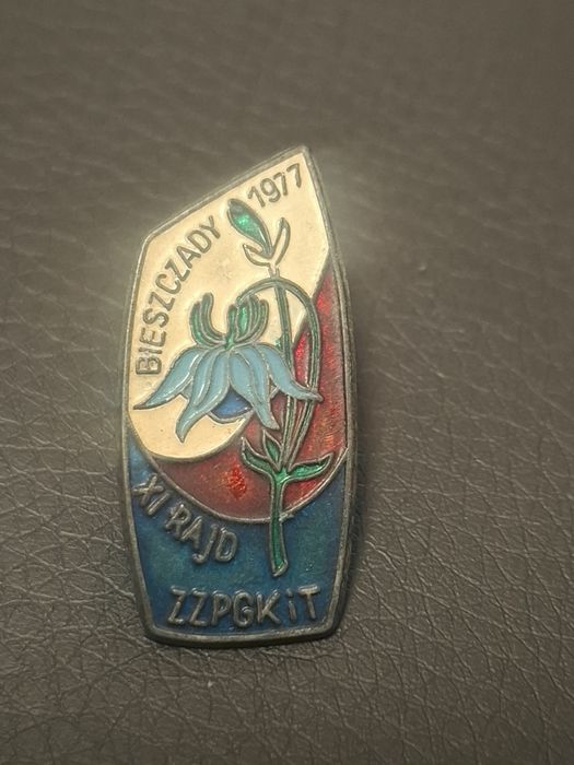 Odznaka, przypinka PTTK z PRL. Bieszczady, Rajd górski zzpgkit