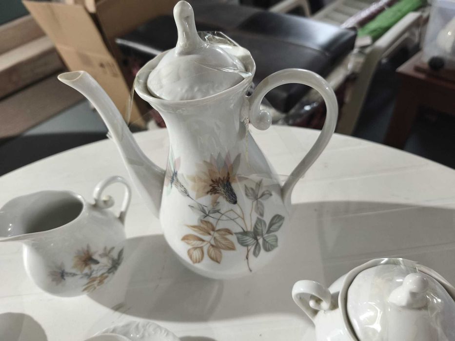 Serviço de Café SPAL Porcelana de Portugal - 12 Chávenas Completo