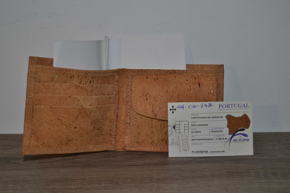 Carteira pele genuína