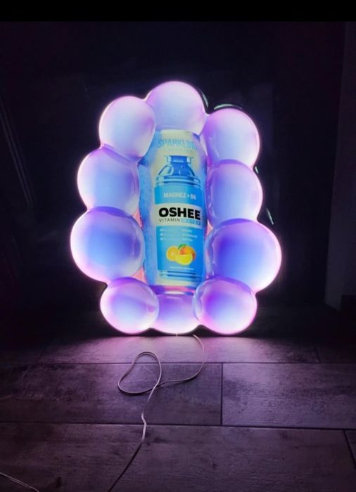 Neon Oshee,ozdoba na ścianę.