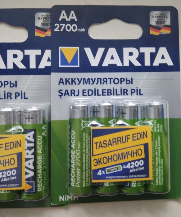 Алкалиновая щелочная батарейка Varta  longlife Power
