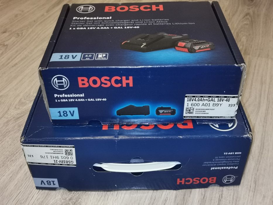 Bosch GSB 18V-21 +akumulator 4ah udar