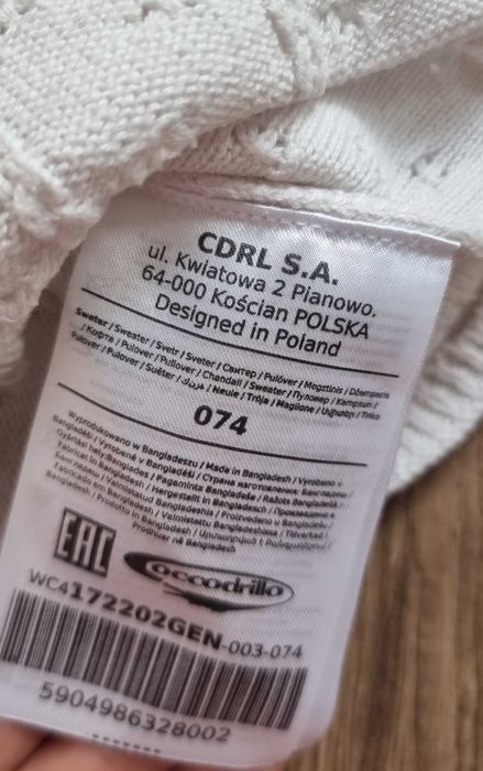 Ażurowy sweterek Coccodrillo