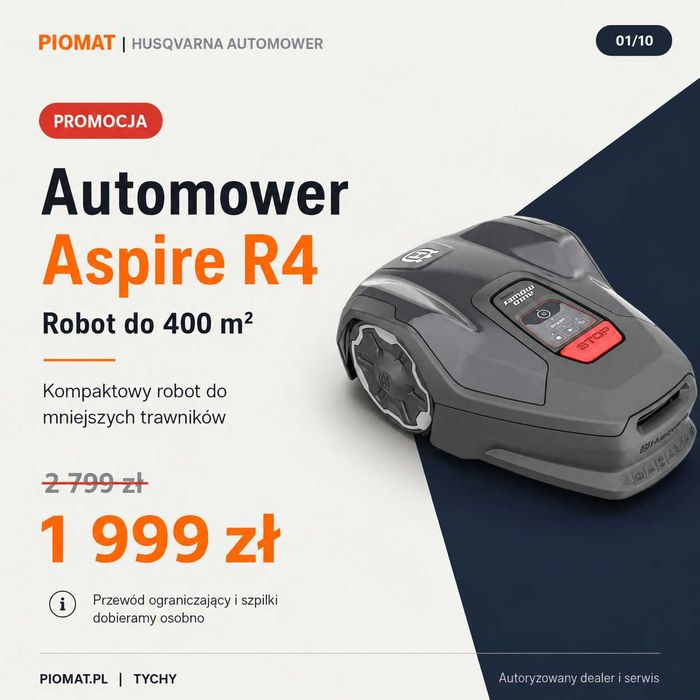Husqvarna Automower Aspire R4 400 m2 Wi-Fi promocja