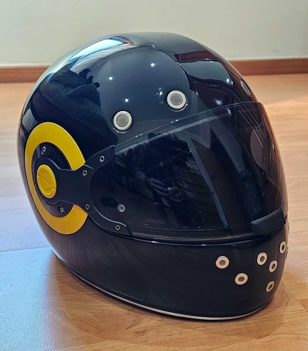 Capacete SMK Retro Integral Preto L