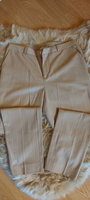 Spodnie chinosy eleganckie 7/8 kant do kostek stradivarius S m