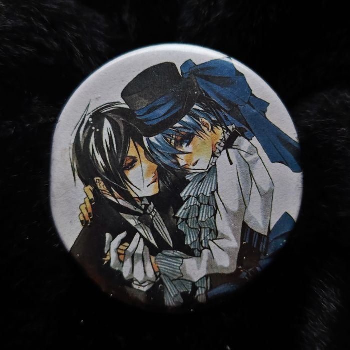 Przypinka kuroshitsuji black Butler ciel Phantomhive Sebastian Michaelis