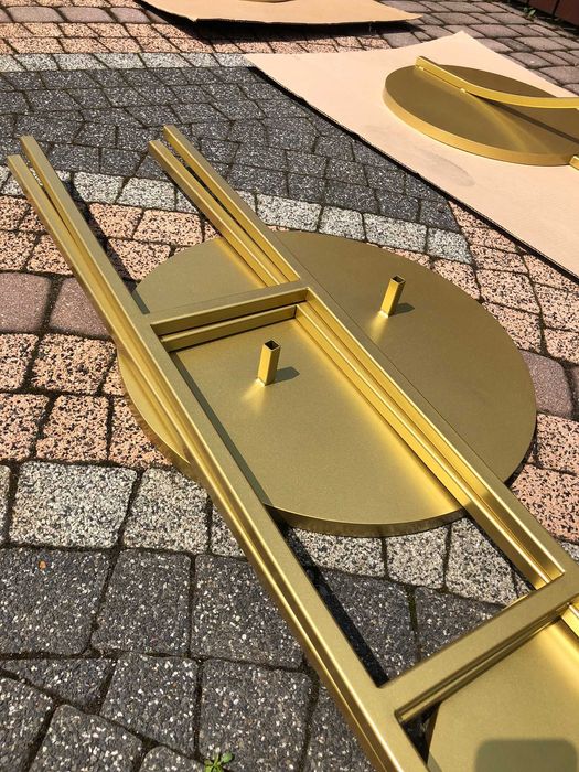 Stelaż stojak tło łuki podwójne składane stalowe