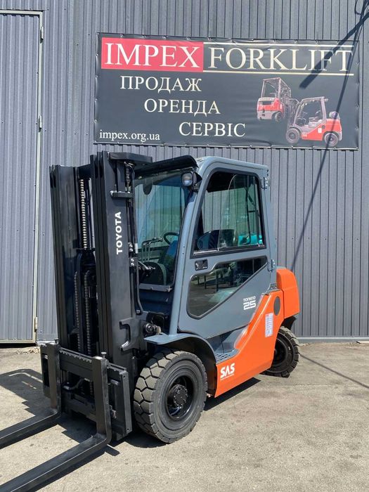 Навантажувач газ TOYOTA 02-8FGF25, підйом-4.3м, 2019рік, кабіна, 5069мг