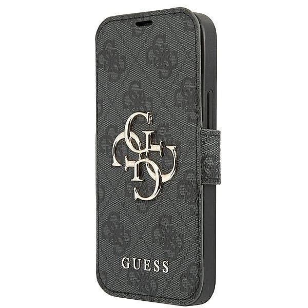 Etui Guess 4G Big Metal Logo na iPhone 13 Pro Max 6,7" - szare