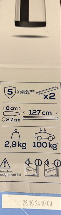 Conjunto  2 Barras Tejadilho aerodinamicas