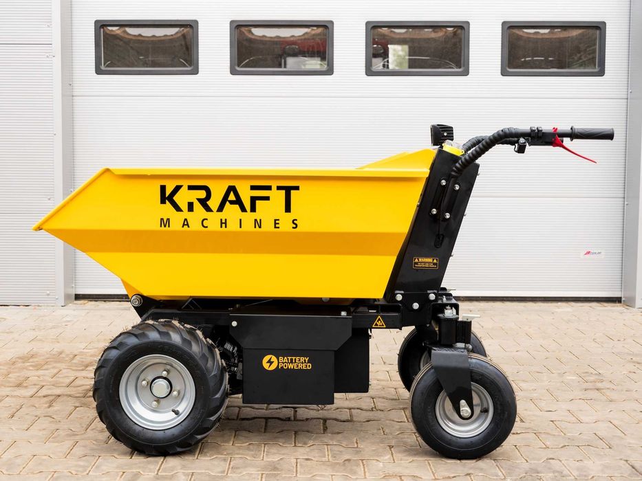 Elektryczne WOZIDŁO kołowe 500 kg NOWE 2025 Wysyp HYDRAULICZNY Wysyłka