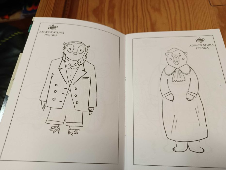 Kolorowanka Lesne sprawy aplikantów adwokackich