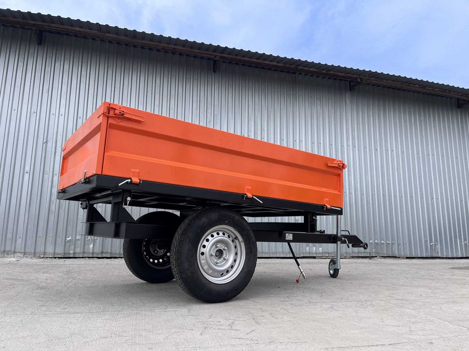 Przyczepka ogrodowa jednoosiowa do traktorka quada Nowa 1T dostawa HIT