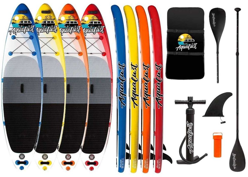 САП AQUALUST доска SUP дошка НОВАЯ 2 СЛОЯ 320 см. борд board Paddle SUP дошка 2 шари слоя доска надувна Stand Up Paddle board борд SUB SAP надувная