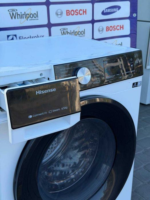 Прально-сушильна машина б/в Washer+Dryer Hisense  85/60/60 бʼєм: 8/5 кг, 1400 об. #08344