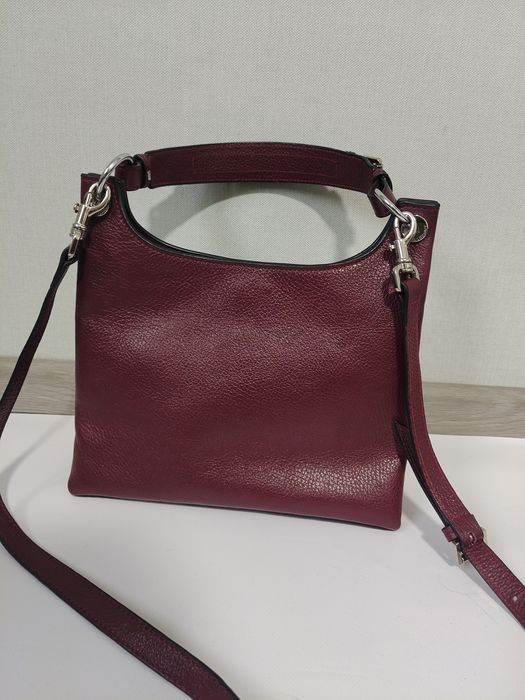 Вишнева шкіряна сумка Mulberry