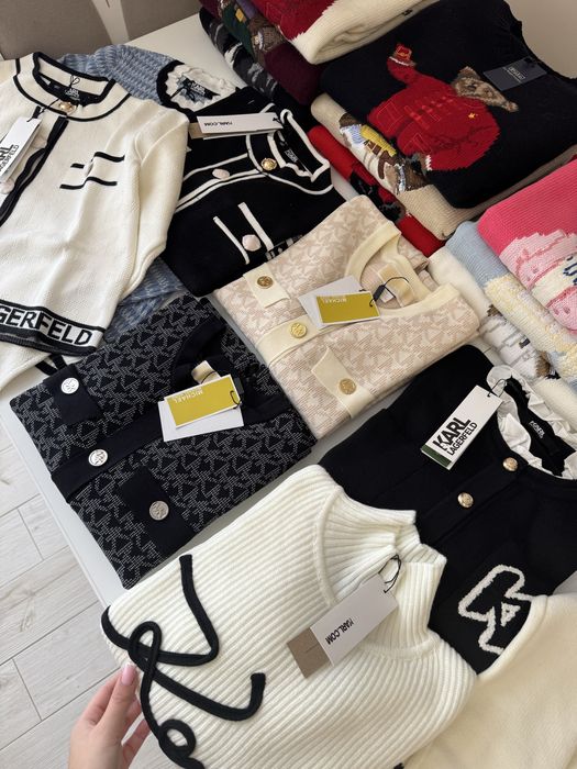 Брендові НОВІ кофтинки ВСІ В НАЯНОСТІ, великий вибір Karl, Kors, Polo