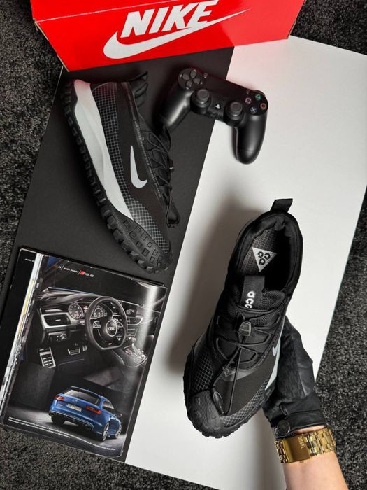 Чоловічі кросівки найк маунтін флай Nike ACG Mountain Fly Low GTX Black Grey [41-46]
