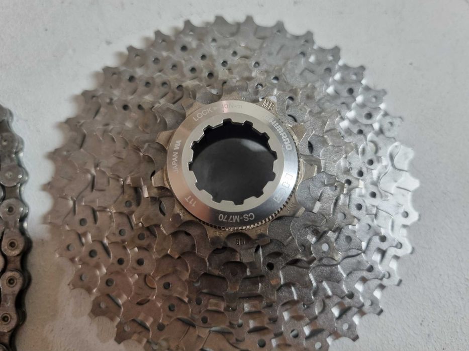 Kaseta Deore XT m770 9s Plus Łańcuch