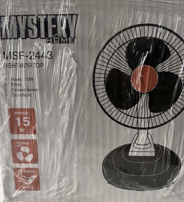 Продам новый  вентилятор настольный  Rotex RAT06-E ;настольный вентилятор MYSTERY 2433; Mystery 2443
