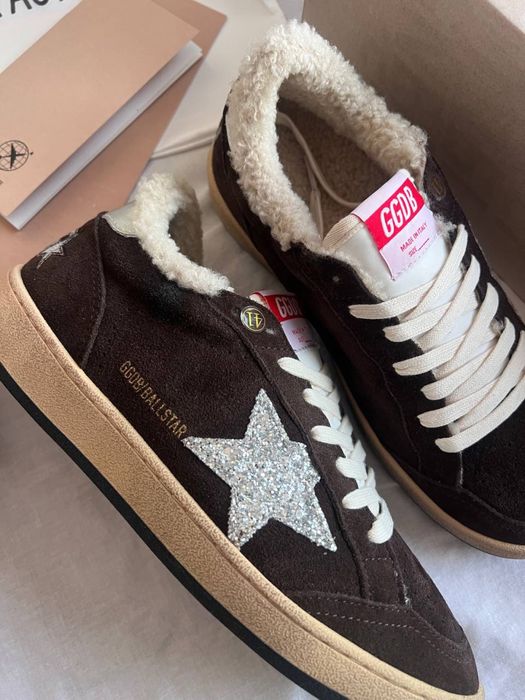 Снікерси Golden Goose/ Теплі кросівки Голден Гус/ Кеди/ Moon Boot