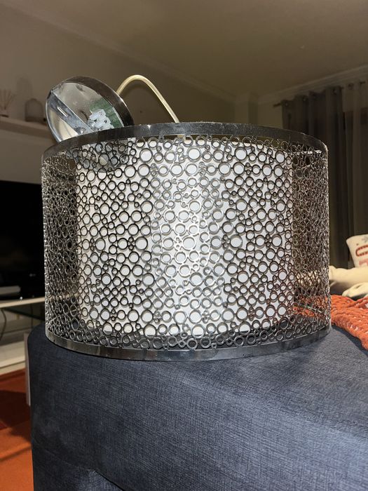 Candeeiro de teto metalizado