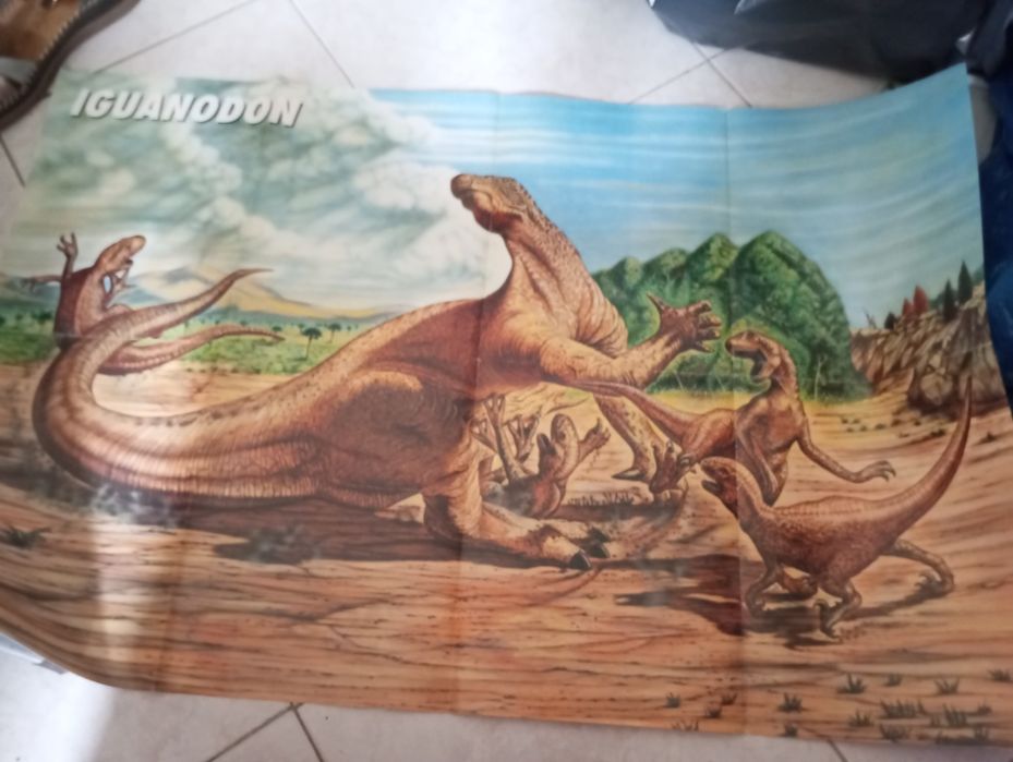 Descobre os gigantes 6 revistas de Dinoussaros +poster grande