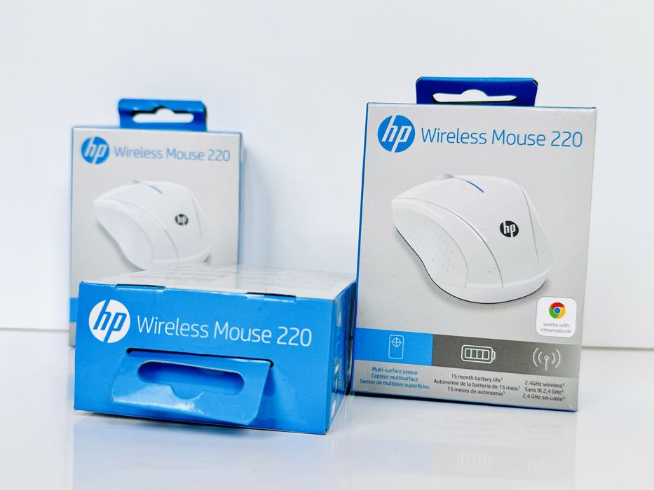Нова Бездротова Оптична Мишка Миша HP 220 Wireless Біла (7KX12AA)