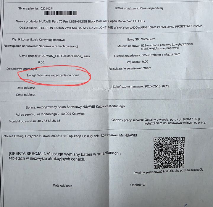 Nowy Huawei Pura 70 Pro 512GB Case Telefon Smartfon Pura70