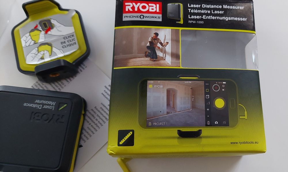 Dalmierz laserowy do telefonu RYOBI RPW-1000